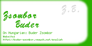 zsombor buder business card